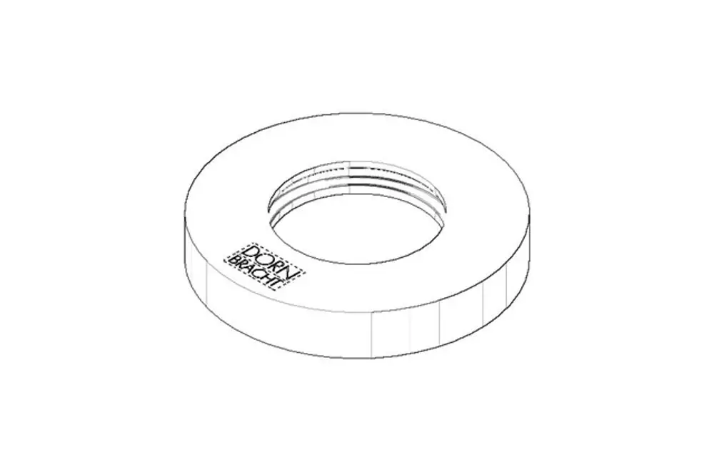 DORNBRACHT Rosette ERSATZTEILE 092762013 D. 55 x 9 x 32,5 mm Platin gebürstet, 092762013-06 Galeriebild 1